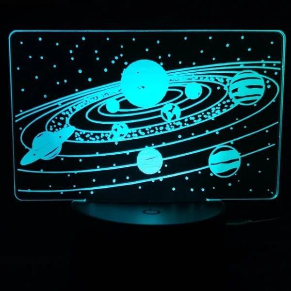 Solar System 3D Illusion Lamp