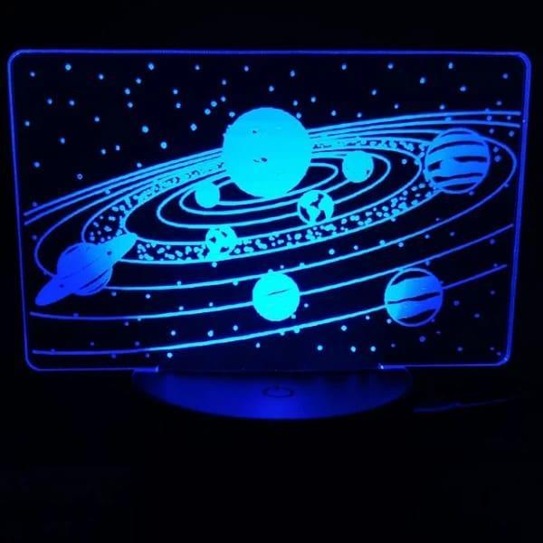 Solar System 3D Illusion Lamp