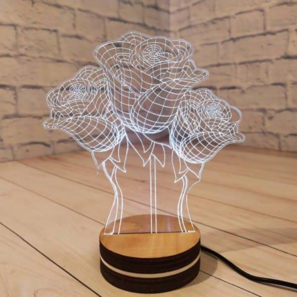 Heart 3D Illusion Lamp