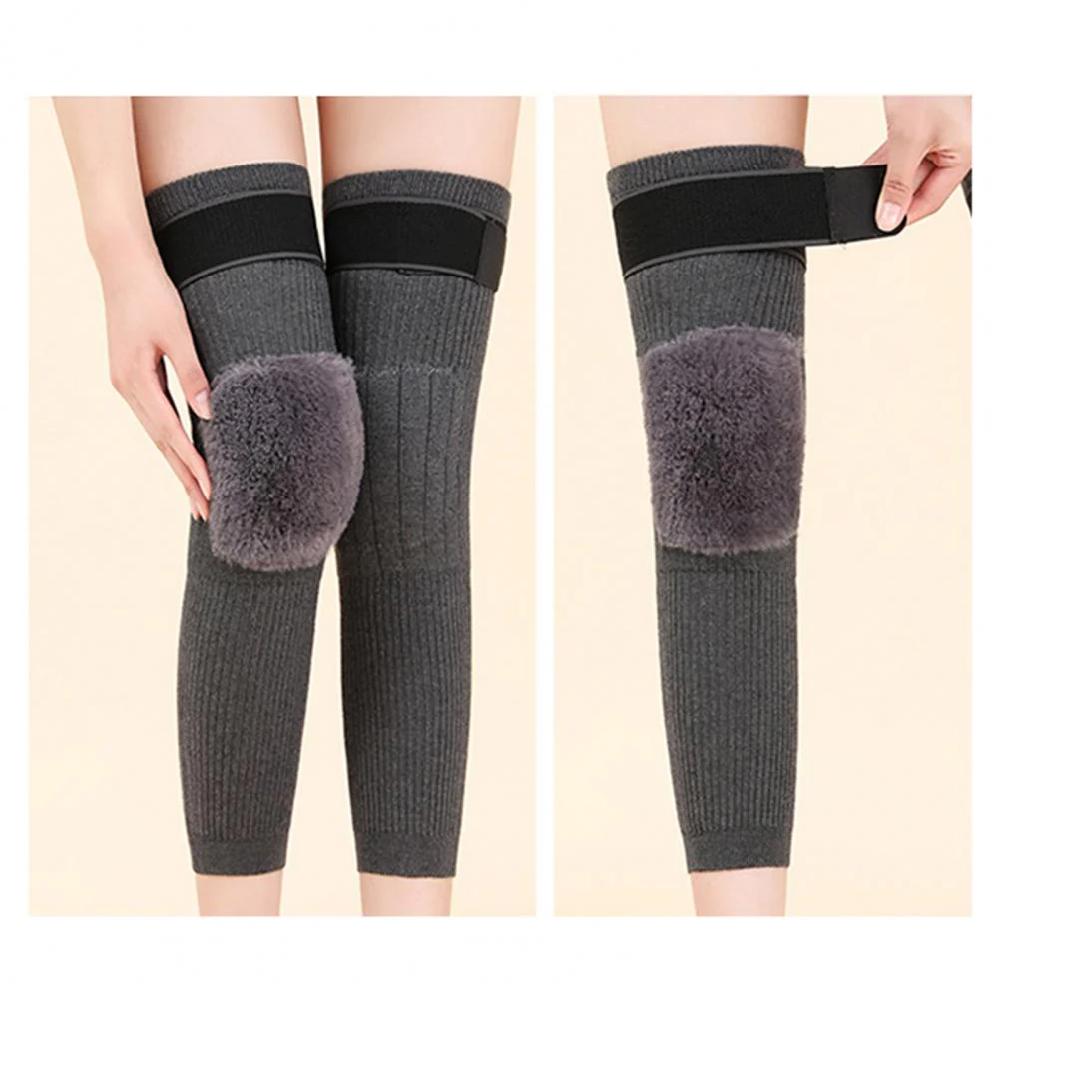 2pcs Thick Warm Wool Kneepad for Women Men Old People