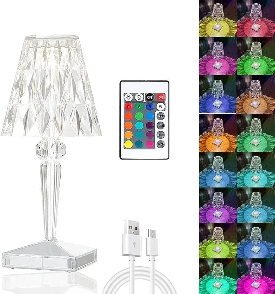 Rechargeable Multicolor LED Table Lamp